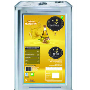 Mridand Yellow Mustard Oil | Pili Sarson Ka tel | 5 Litre Tin